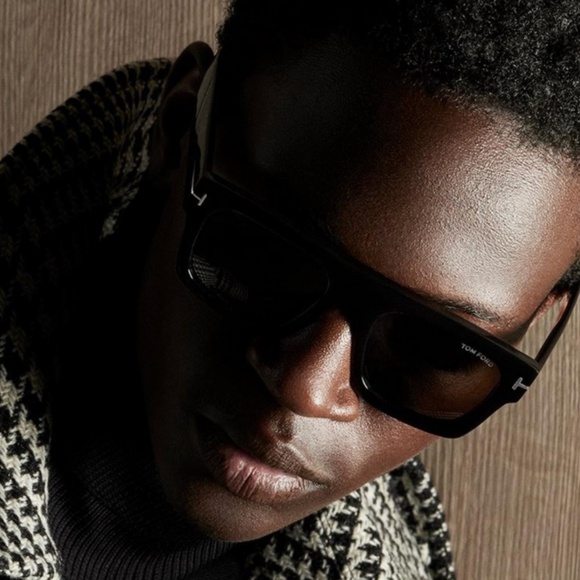 TOM FORD Fausto Thick Acetate Sunglasses - Black - Picture 7 of 16